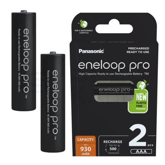 Akumulator Ni-MH R03 AAA 930mAh 1,2V (Ready 2 Use) Panasonic Eneloop Pro BLISTER 2szt.