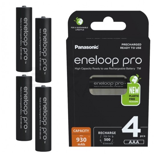 Akumulator Ni-MH R03 AAA 930mAh 1,2V (Ready 2 Use) Panasonic Eneloop Pro BLISTER 4szt.