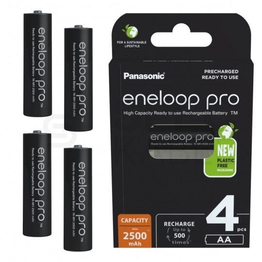 Akumulator Ni-MH R6 AA 2500mAh 1,2V (Ready 2 Use) Panasonic Eneloop Pro BLISTER 4szt.