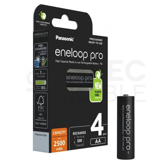 Akumulator Ni-MH R6 AA 2500mAh 1,2V (Ready 2 Use) Panasonic Eneloop Pro BLISTER 4szt.