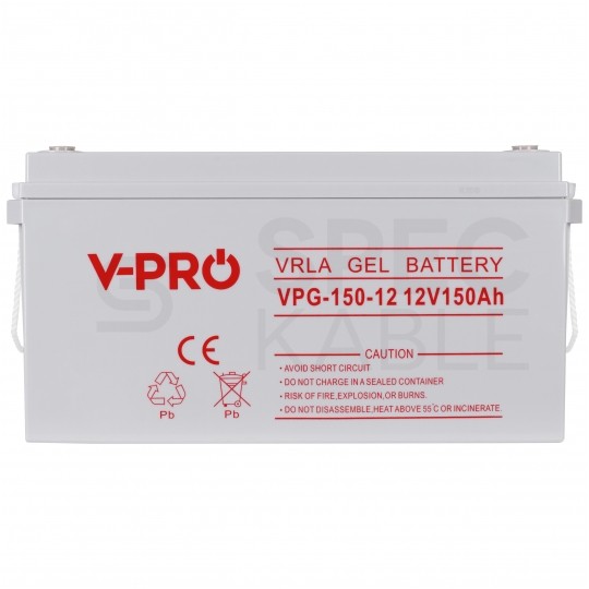 Akumulator żelowy GEL do instalacji PV oraz UPS 12V 150Ah bezobsługowy (śruba M8) VOLT VPRO Premium