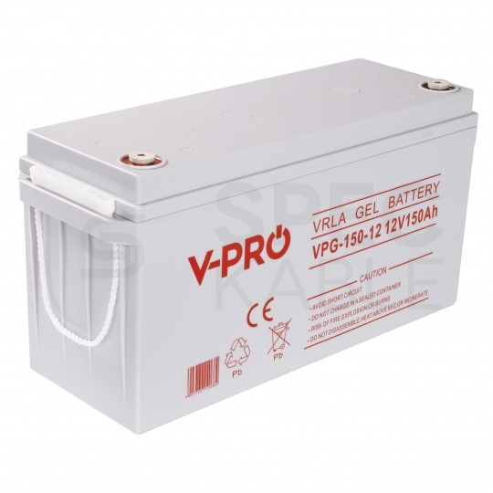 Akumulator żelowy GEL do instalacji PV oraz UPS 12V 150Ah bezobsługowy (śruba M8) VOLT VPRO Premium