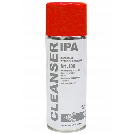 Alkohol izopropylowy spray 99,9% 400ml Cleanser IPA MicroChip