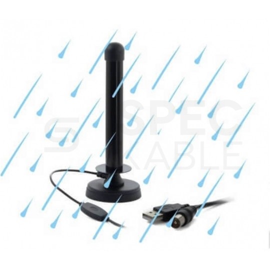 Antena mobilna TV DVB-T VHF/UHF dookólna zysk 26dB. MI-ANT0100 MISTRAL