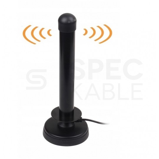 Antena mobilna TV DVB-T VHF/UHF dookólna zysk 26dB. MI-ANT0100 MISTRAL