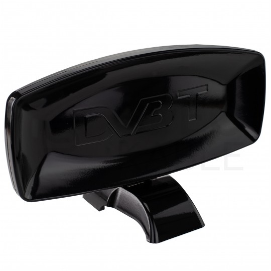 Antena pokojowa DVB-T VHF/UHF/FM ze wzmacniaczem 28dB i zasilaczem