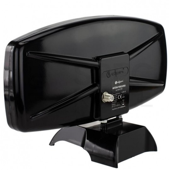 Antena pokojowa DVB-T VHF/UHF/FM ze wzmacniaczem 42dB i zasilaczem