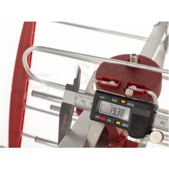 Antena TV DVB-T VHF/UHF kierunkowa, zysk 8/16dB, symetryzator, filtr LTE, 32 elementy