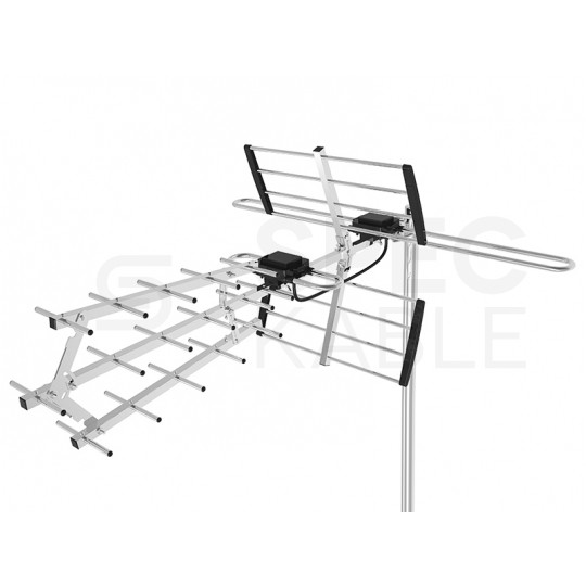 Antena zewnętrzna DVB-T VHF/UHF 14-18dB filtr LTE MUX8 BLOW