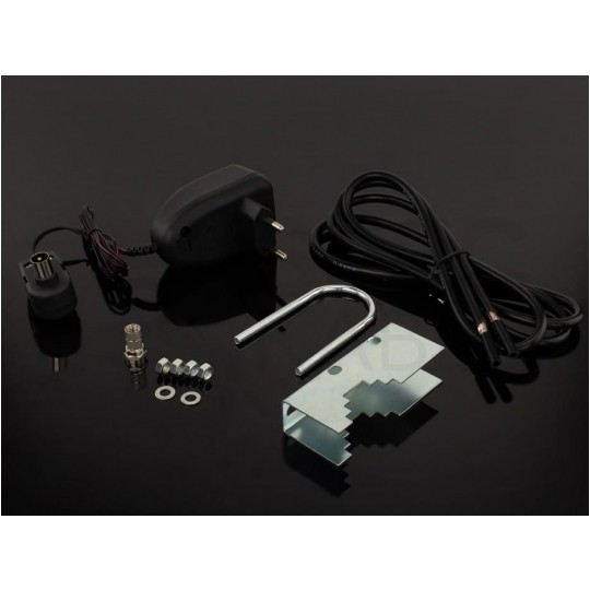 Antena zewnętrzna DVB-T VHF/UHF ze wzmacniaczem 42dB i zasilaczem