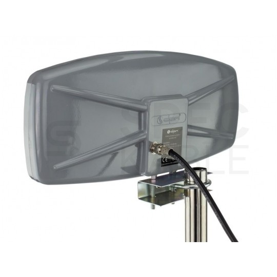 Antena zewnętrzna DVB-T VHF/UHF ze wzmacniaczem 42dB i zasilaczem