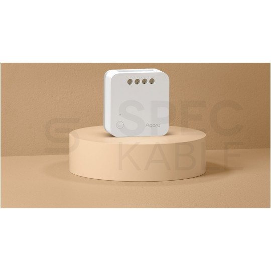 AQARA Inteligentny przekaźnik 1-kanałowy T1 1250W (bez przewodu neutralnego) biały