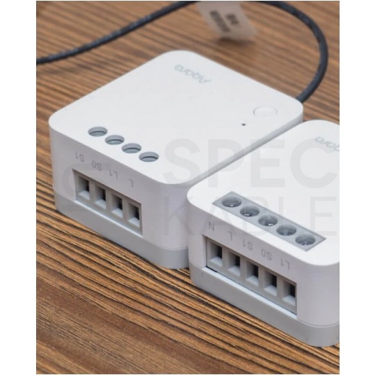 AQARA Inteligentny przekaźnik 1-kanałowy T1+N 2500W (z przewodem neutralnym) biały