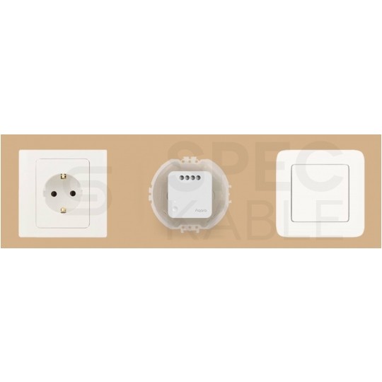 AQARA Inteligentny przekaźnik 1-kanałowy T1+N 2500W (z przewodem neutralnym) biały