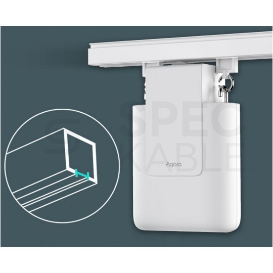 AQARA Inteligentyny silnik do rolet, zasłon, żaluzji E1 Track Zigbee 3.0 do karniszy szynowych