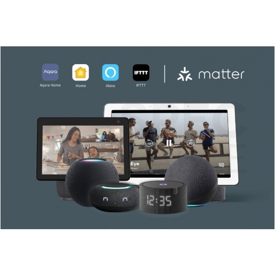 AQARA Inteligentyny silnik do rolet, zasłon, żaluzji E1 Track Zigbee 3.0 do karniszy szynowych