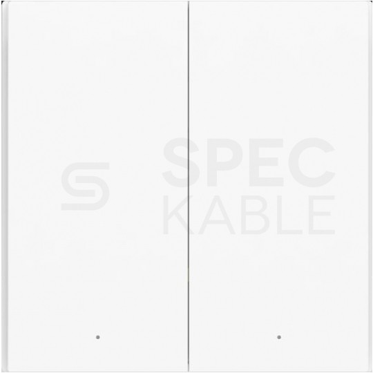 AQARA Przełącznik ścienny 2-przyciskowy (bez przewodu neutralnego) biały