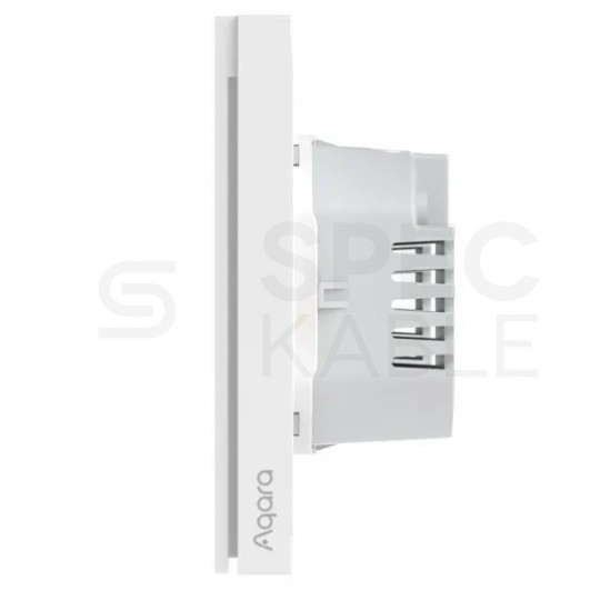 AQARA Przełącznik ścienny 2-przyciskowy (bez przewodu neutralnego) biały
