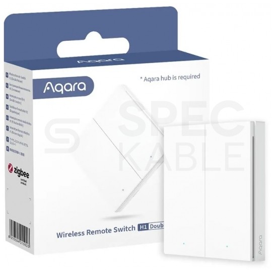 AQARA Przełącznik ścienny 2-przyciskowy (bezprzewodowy) biały
