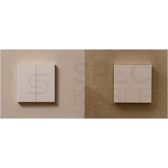 AQARA Przełącznik ścienny 2-przyciskowy (z przewodem neutralnym) biały