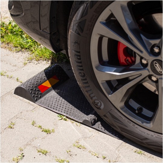 Asystent parkowania Ogranicznik podłogowy do kół 14"-20" gumowy Odbojnik do garażu