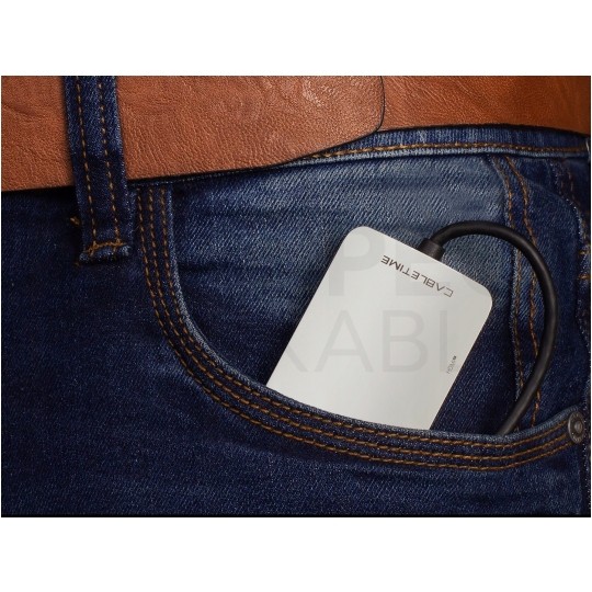 AUDA Adapter USB C (m)-> HDMI(ż) 4K + 2x USB A(ż) 3.0 + USB C (ż) + czytnik kart SD/TF i Micro SD 15cm