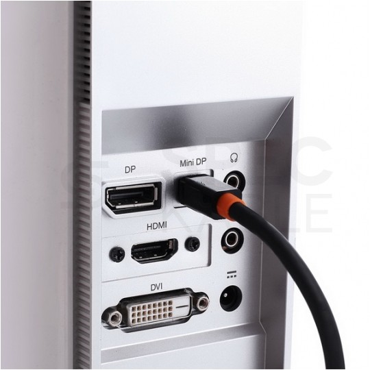 AUDA CableTime Adapter mini DisplayPort -> HDMI 4K@30 (wtyk / gniazdo) czarny 23cm