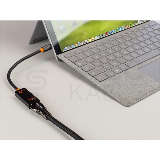 AUDA CableTime Adapter mini DisplayPort -> HDMI 4K@30 (wtyk / gniazdo) czarny 23cm