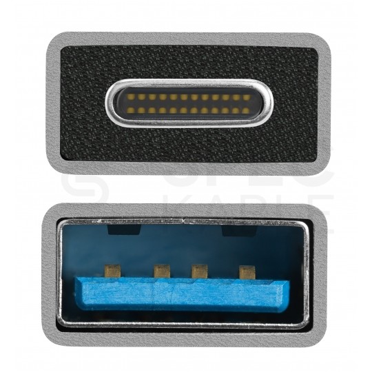 AUDA CableTime Adapter OTG Przejściówka USB 3.0 A / typ-C (gniazdo / wtyk) Quick Charge 3.0 Power Delivery (3A 60W)