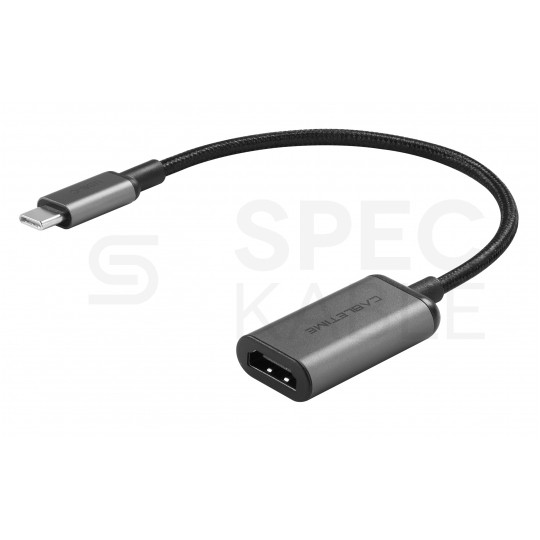 AUDA CableTime Adapter USB 3.1 typ-C -> HDMI 4K@30 (wtyk / gniazdo) szary 15cm