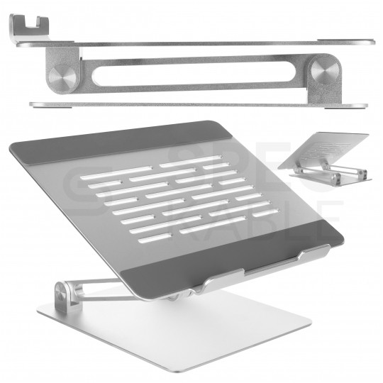 AUDA CableTime Ergonomiczna podstawka pod laptopa szara