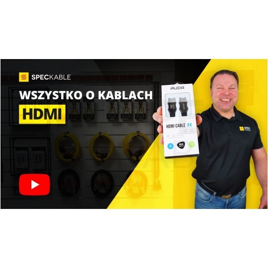 AUDA CableTime Kabel HDMI 2.1 8K Ultra High Speed CERTYFIKOWANY 8K@60 4K@120 2m