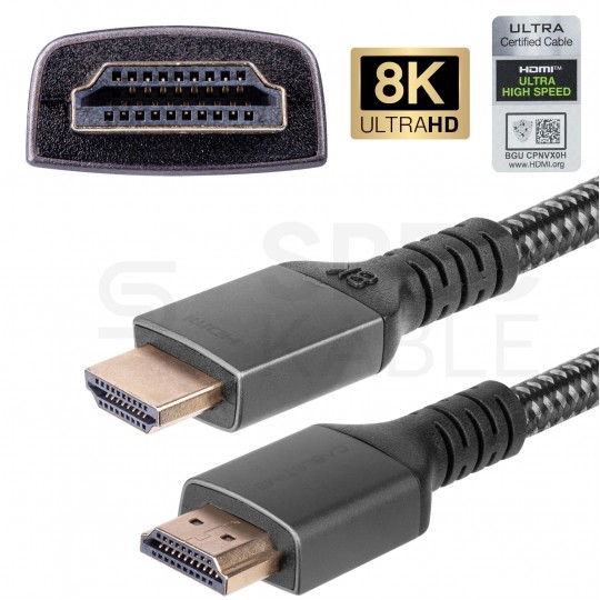 AUDA CableTime Kabel HDMI 2.1 8K Ultra High Speed CERTYFIKOWANY 8K@60 4K@120 3m