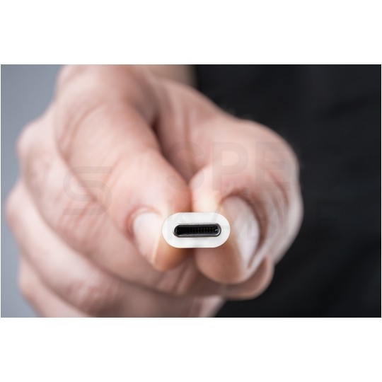 AUDA CableTime Kabel USB 2.0 typ-C / A (wtyk / wtyk) Quick Charge 3.0 3A biały 1m