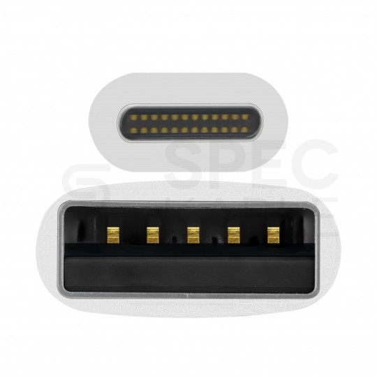 AUDA CableTime Kabel USB 2.0 typ-C / A (wtyk / wtyk) Quick Charge 3.0 3A biały 1m