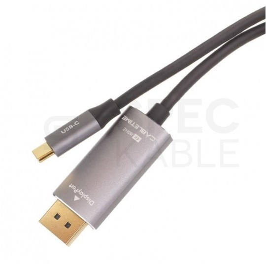 AUDA CableTime Kabel USB 3.1 typ-C / DisplayPort 1.3 4K@60 (wtyk / wtyk) 1,8m