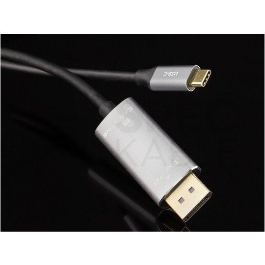 AUDA CableTime Kabel USB 3.1 typ-C / DisplayPort 1.3 4K@60 (wtyk / wtyk) 1,8m