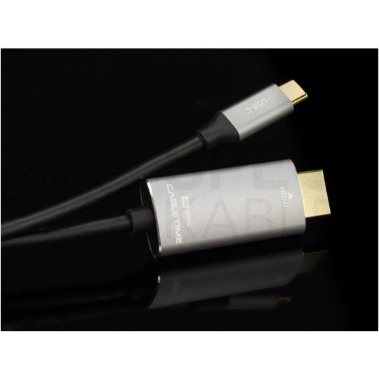 AUDA CableTime Kabel USB 3.1 typ-C / HDMI 2.0 4K@60 (wtyk / wtyk) 1,8m