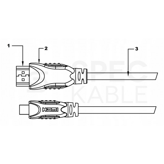 AUDA Home Kabel Micro HDMI - HDMI 1.4 Full HD 4K@24 5m