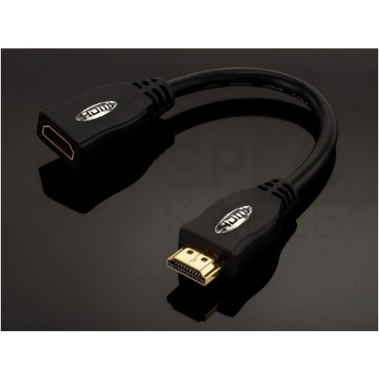 AUDA Home Przedłużacz HDMI 1.4 Full HD 4K@24 (wtyk / gniazdo) 0,1m 10cm