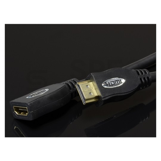AUDA Home Przedłużacz HDMI 1.4 Full HD 4K@24 (wtyk / gniazdo) 1,5m