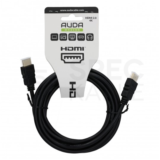 AUDA Modern Kabel HDMI 2.0 4K High Speed Ultra HD 4K@60 1m