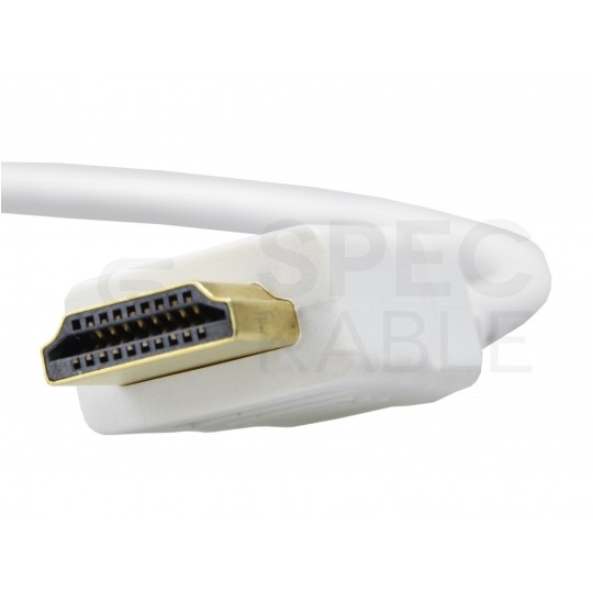 AUDA Optimum Adapter HDMI -> SVGA (D-Sub 15-pin) Full HD (wtyk / gniazdo) biały 23cm