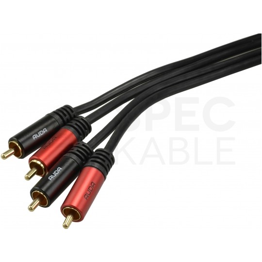 AUDA Optimum Kabel Audio 2x RCA Cinch (wtyk) / 2x RCA Cinch (wtyk) 0,5m