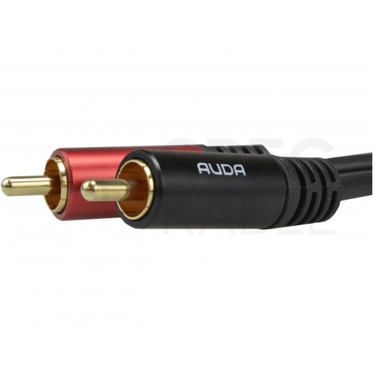 AUDA Optimum Kabel Audio AUX mini Jack 3,5mm Stereo (wtyk) / 2x RCA Cinch (wtyk) 3m