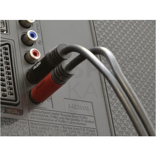 AUDA Optimum Kabel Audio AUX mini Jack 3,5mm Stereo (wtyk) / 2x RCA Cinch (wtyk) 7m