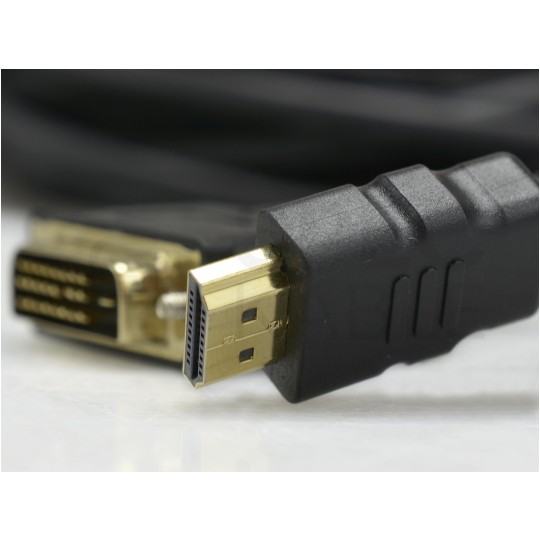 AUDA Optimum Kabel DVI-D Single Link / HDMI 1.4 FHD@60 (wtyk / wtyk) 10m
