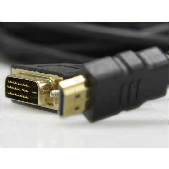 AUDA Optimum Kabel DVI-D Single Link / HDMI 1.4 FHD@60 (wtyk / wtyk) 5m
