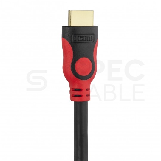 AUDA Optimum Kabel HDMI 1.4 High Speed Full HD 4K@24 czerwono-czarny 10m