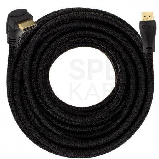 AUDA Optimum Kabel HDMI 1.4 High Speed Full HD 4K@24 kątowy 270° 10m